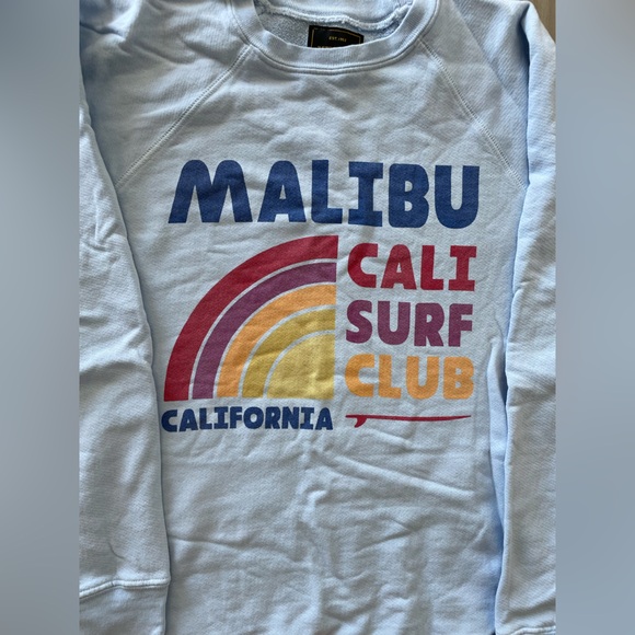 Retro Brand Black Label Los Angeles Light Blue Graphic Sweatshirt, size medium - Picture 3 of 6